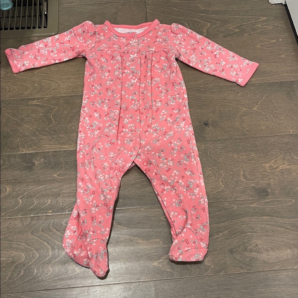 Carter's 9M  Pink Floral Baby Romper